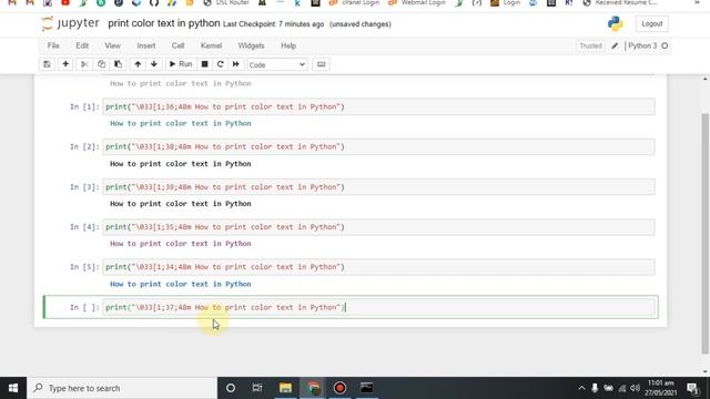 How To Print Color Text In Python | Python For Beginners | Python Tutorials смотреть онлайн