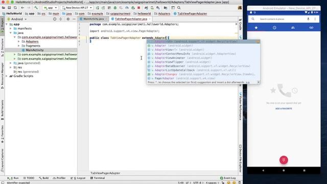 TabLayout and ViewPager in android | android app development tutorial for beginners in telugu смотреть онлайн