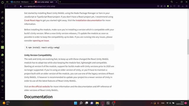 React native with Unity WebGL component смотреть онлайн