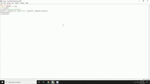 GUI programming in Python 3.6.0 смотреть онлайн