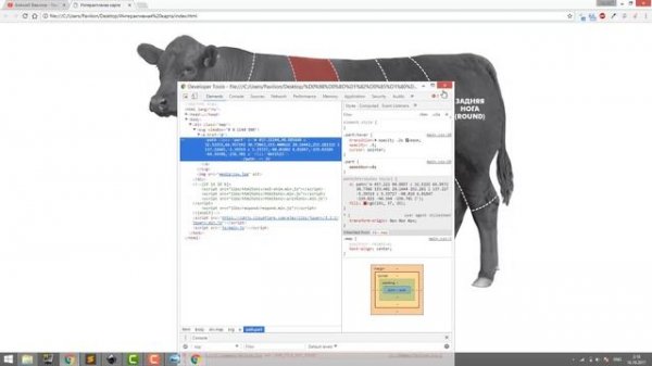 Как сделать интерактивную карту на сайт? SVG + HTML + CSS + jQuery