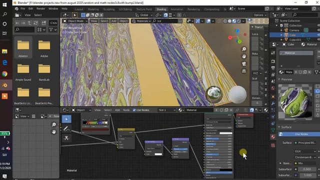 Blender 3d total Node random and math into color and mapping study experimentation TEXTURES смотреть онлайн