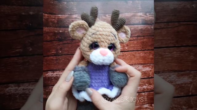 Вяжем крючком. Плюшевая игрушка амигуруми. Мастер-класс от @vikusik_toys смотреть онлайн