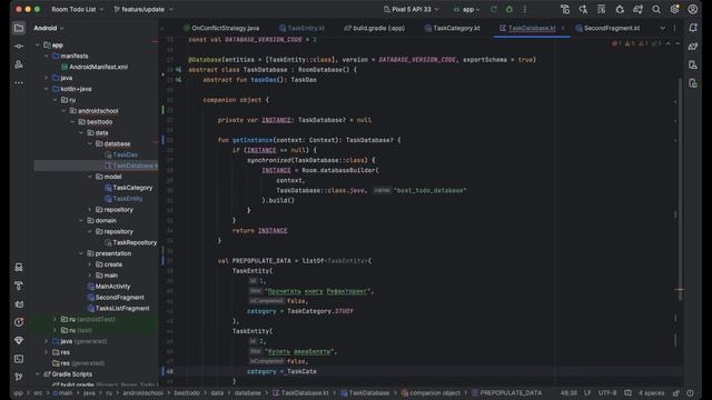 Сохраняем локальные данные через Room (SQLite) + Kotlin Flow в Android-приложении смотреть онлайн