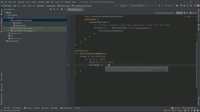 Jetpack Compose (1/5) - ListView equivalent (Column) смотреть онлайн