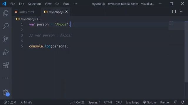 003 - Javascript For Beginners - Variables смотреть онлайн