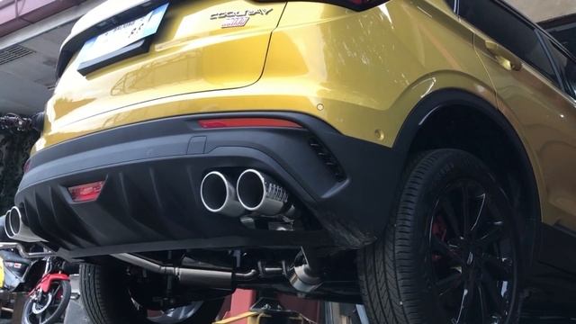 Catback exhaust system on a 2022 Geely Coolray смотреть онлайн