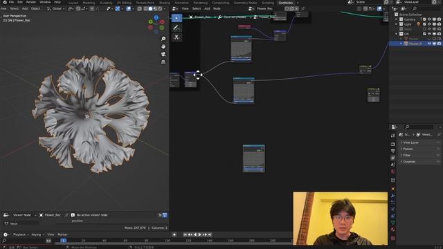 ? Flower 花 / Blender Geometry Node 3.1 Tutorial смотреть онлайн