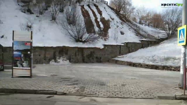 Весенний Иркутск из окна трамвая смотреть онлайн