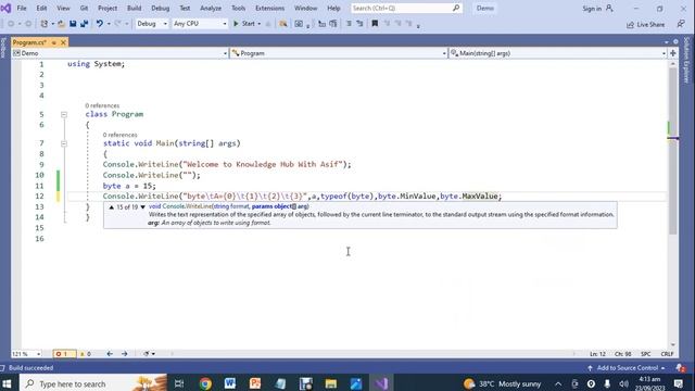 3. Data Type in C# (Int, Float, double, char, decimal & string) | C# Tutorial for Beginners смотреть онлайн