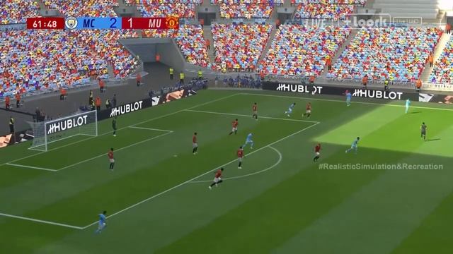 Manchester City vs Manchester United LIVE | Final 2023 FA Cup | Video Game Simulation смотреть онлайн