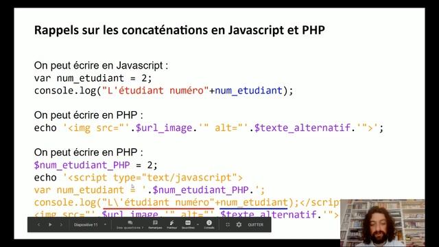 M2202 - Cours 6 : fonctions pratiques en Javascript et PHP смотреть онлайн