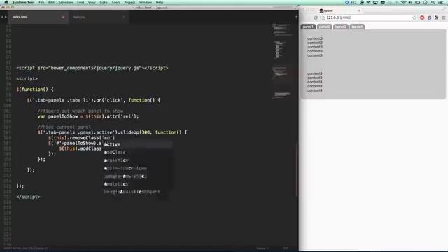 jQuery Tutorial #5 Building a jQuery Tab Panel Widget YouTube смотреть онлайн