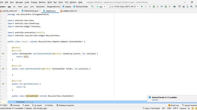 Como Configurar o RecyclerView no Android Studio - Componentes de Listagem Completo смотреть онлайн