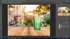 Убираем фон со стакана в Photoshop