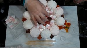 Букет из зефира и мармелада своими руками