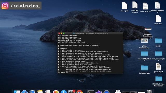 Part 10: How to use git rebase interactive mode on git commits | explained with example? смотреть онлайн