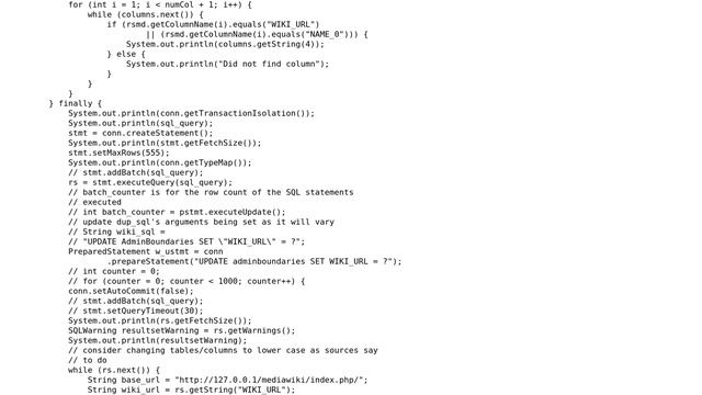 GIS: Column exists in DatabaseMetaData, but does not exist in relation? смотреть онлайн