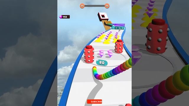 Snake Color - All Levels Gameplay Android,ios (Levels 33-36) смотреть онлайн