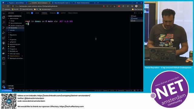 dotnet.Amsterdam - Fanie Reynders: A lap around GitHub Codespaces смотреть онлайн
