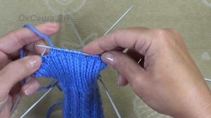 Детские носки с резинкой с косичкой (4-5 лет). Вяжем с Оксаной Валерьевной.