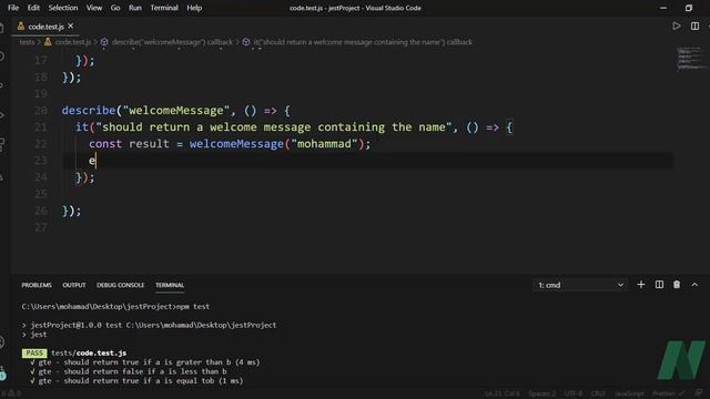 دوره آموزش jest (تست نویسی در جاوااسکریپت) смотреть онлайн