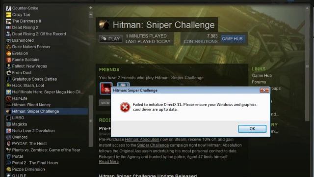 Hitman: Sniper Challenge Problem смотреть онлайн