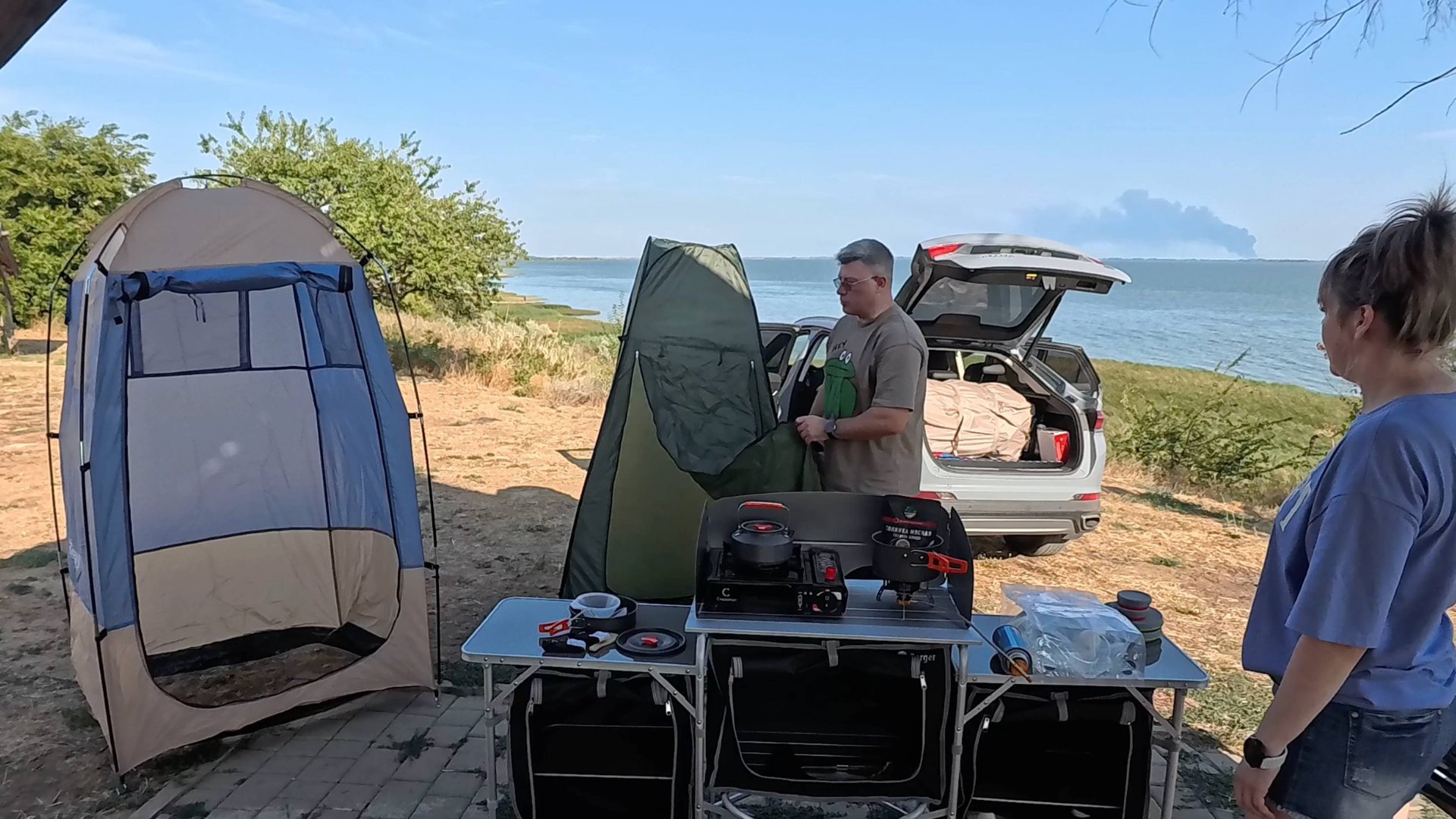 Палатка ДУШ / ТУАЛЕТ. Личный туалет/душ на природе. Снаряжения туриста / Распаковка. смотреть онлайн