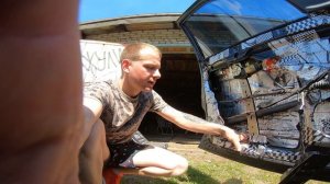 опускание стекол до конца на приоре.