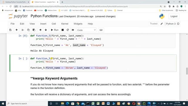 Python Beginners Tutorial - Python Functions смотреть онлайн