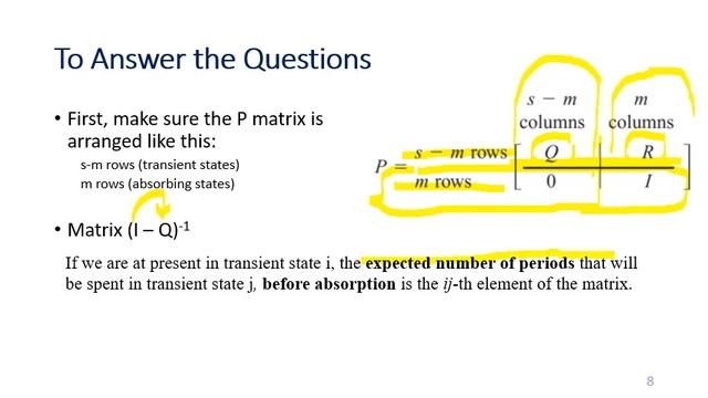 OR3 Week6.4 Absorbing Chains (Markov Chain) смотреть онлайн