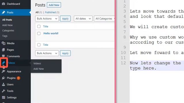 How to Code Custom Post Type in Wordpress Without Plugin смотреть онлайн