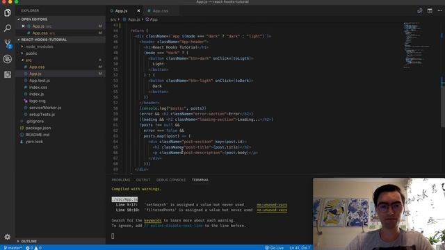 React Hooks Tutorial 04 Search component смотреть онлайн