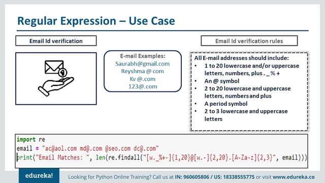 Regular Expressions in Python | Regular Expressions | Python Training | Edureka | Python Rewind - 4 смотреть онлайн
