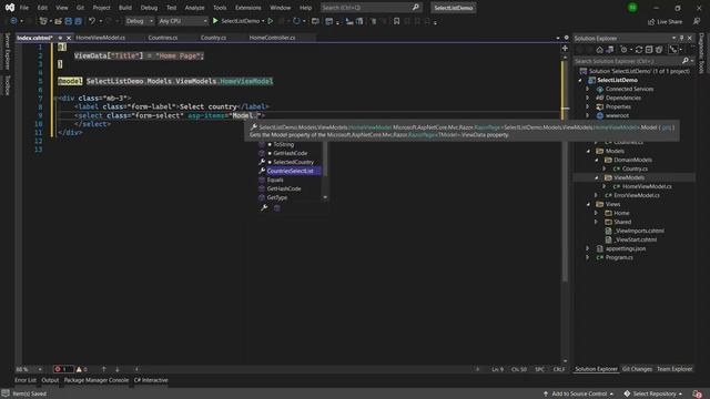 Select List or Dropdown List In ASP.NET Core MVC (.NET 6) смотреть онлайн