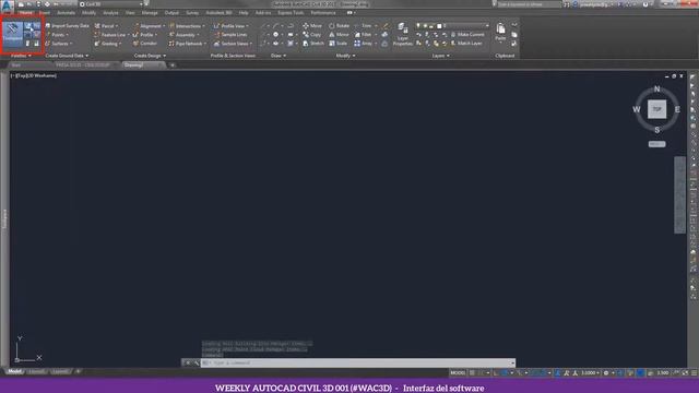 wac3d - 001 (Interfaz y espacios de trabajo - Autocad Civil 3D) смотреть онлайн