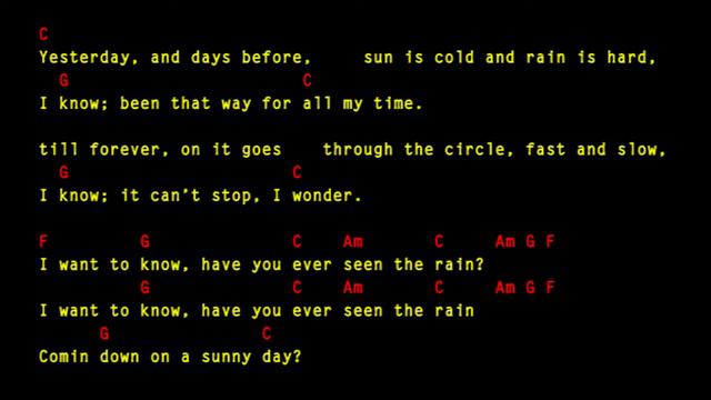 Have You Ever Seen The Rain chords by Creedence Clearwater Revival GUITAR BACKING TRACK смотреть онлайн
