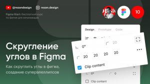 Скругление углов в фигме и суперэллипсы: Курс по фигме — Урок №10