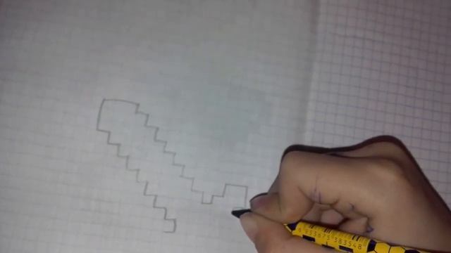 как нарисовать меч из майнкрафта смотреть онлайн