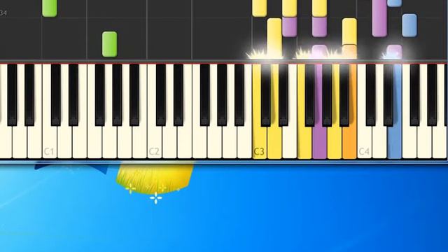Bee Gees i've gotta get a message to you [Piano tutorial by Synthesia] смотреть онлайн