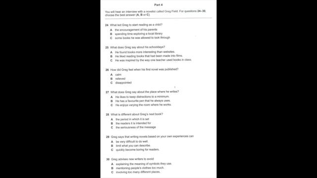 Listening B2, FCE Practice Plus 2 2015, Test 4, Part 4 смотреть онлайн