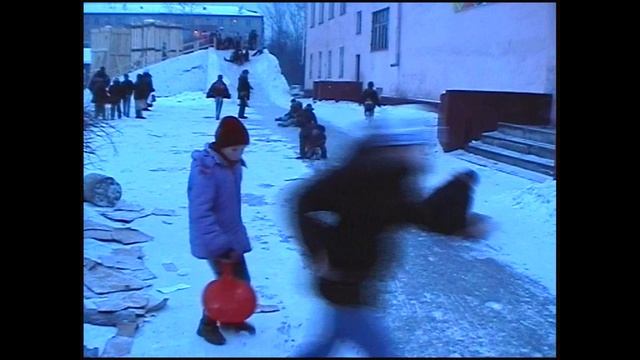 На новогодней горке.