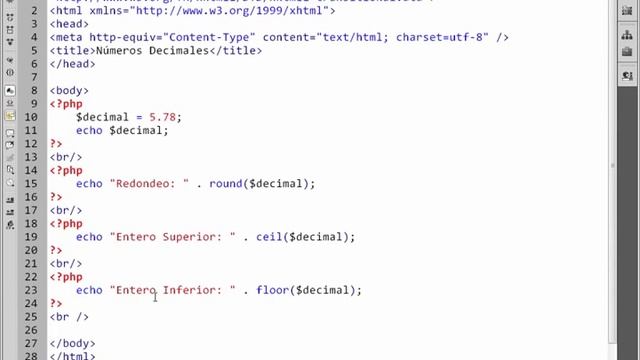 Decimales en PHP смотреть онлайн