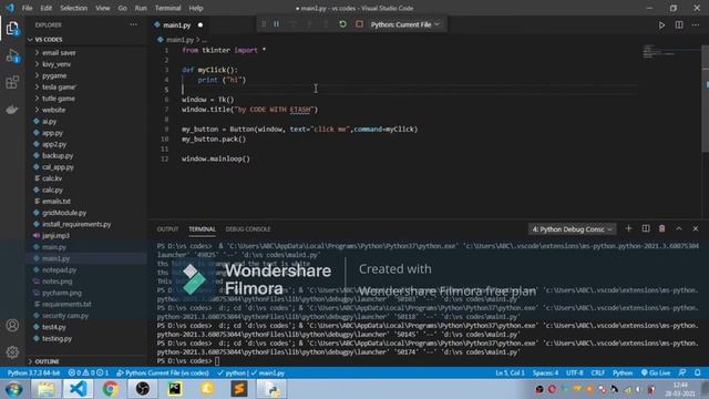 Creating Buttons With Tkinter - Python Tkinter GUI Tutorial#3 смотреть онлайн