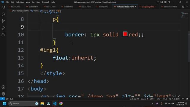 34 CSS FLOAT AND CLEAR PROPERTY | float property in css | float property in css in English | CSS смотреть онлайн