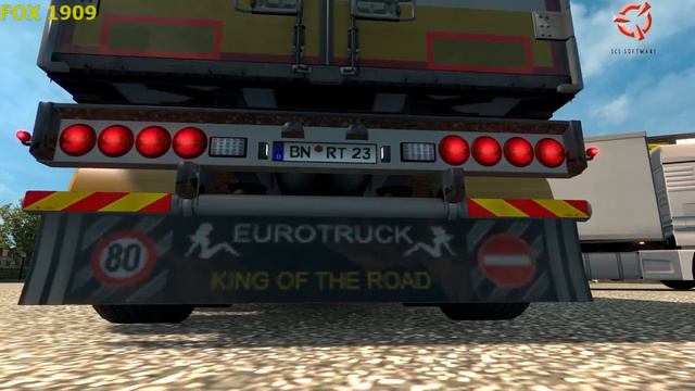 (ETS2 Open Beta V1.28) Mods By Flemming V BDF Tandem Trailer Pack
