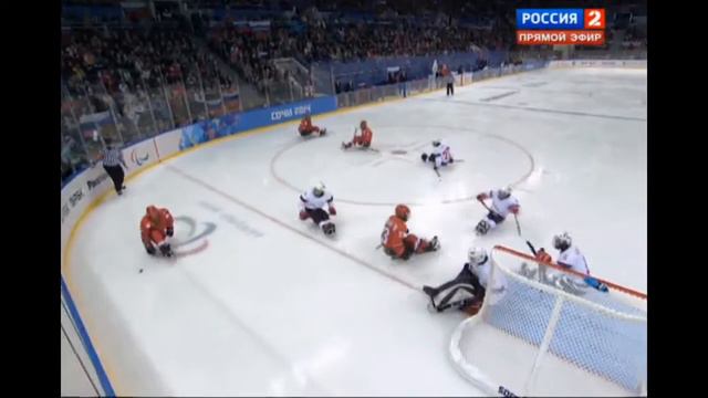 XI Зимние Паралимпийские игры. Следж-хоккей. 1/2 финала. Россия - Норвегия (2 Период) смотреть онлайн