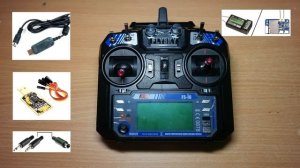 ✔ 4 способа подключения аппаратуры управления FlySky fs-i6 к компьютеру  fs-x6b