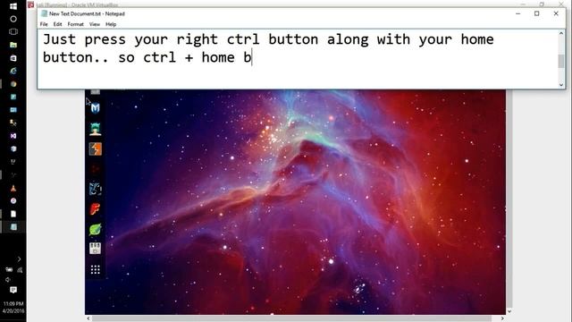 Enable Menu Bar on Virtual Box after it disapear смотреть онлайн
