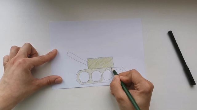 Рисование "Танк" (3-4 года) смотреть онлайн